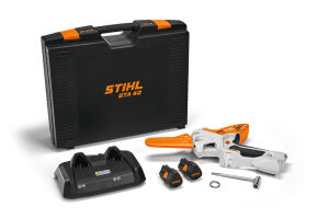Stihl GTA 40 Cordless Pruner with 2x AS 2 battery and AL 5-2 charger