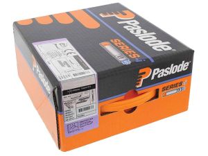 Paslode 141070 IM360 3.1 x 90mm Smooth Galvanised Plus nails 2200 pack and 2 Fuel Cells
