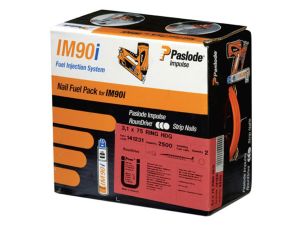 Paslode 141071 IM360 2.8mm x 63mm Galvanised Nails x 3300 and 3 Fuel Cells