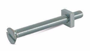 M6 x 25 BZP CSK Gutter Roofing Nuts & Bolts (Box of 100)