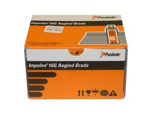 Paslode 300276 16g x 32mm Stainless Steel Angled Brad 2000 per box + 2 fuel cells