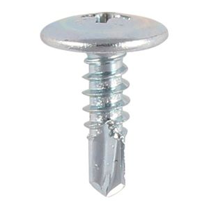 8 x 25mm Low Profile Phillips Wafer Head Self Drill Screw (Box Of 1000)