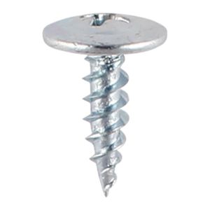 8 x 9/16 Sharp Point BZP Wafer Head Phillips Screw (Box Of 1000)