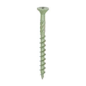 Decking Screws - Double Countersunk Pozi - Green Coated Exterior - 4.5 x 50mm - Box of 200