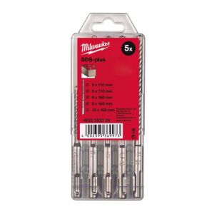 Milwaukee 4932352338 M2 SDS+ 5 Piece Drill Bit Set