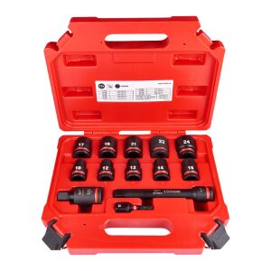 Milwaukee 4932480456 Impact Socket Set 1/2" Square - 13 Piece