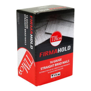 FirmaHold Collated Brad Nails - 16 Gauge x 38mm - Straight - Galvanised - Box of 2000