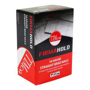 FirmaHold Collated Brad Nails - 16 Gauge x 45mm - Straight - Galvanised - Box of 2000