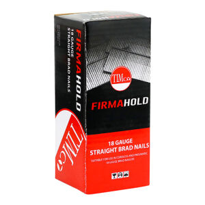 FirmaHold Collated Brad Nails - 18 Gauge x 19mm - Straight - Galvanised - Box of 5000