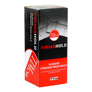 FirmaHold Collated Brad Nails - 18 Gauge x 19mm - Straight - Stainless Steel - Box of 5000