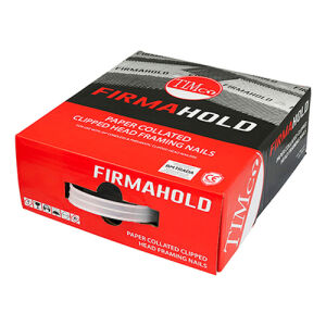 FirmaHold Collated Clipped Head Nails - 3.1 x 90mm - Straight - Smooth - Bright - Box of 2200
