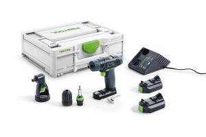 Festool 576103 10.8V Cordless Drill TXS Li 2.6-Set 2 x 2.6Ah Batteries