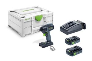 Festool 576483 18V Cordless Impact Driver TID 18 C 3,1-Plus 2 x 3.1Ah Batteries