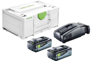 Festool 577329 Energy set SYS 18V 2 x 8,0 & SCA16 2 x 8.0Ah Batteries