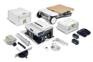 Festool 577380 18V Cordless Table Saw CSC SYS 50 EBI-Set 2 x 5.0Ah Batteries