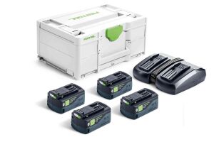 Festool 577710 Energy Set SYS 18V 4 x 5,0 & TCL 6 DUO 4 x 5.0Ah Batteries