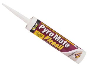 Everbuild Pyromate Fire Retardant Silicone Sealant - White - 310ml