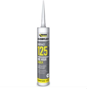 Everbuild 125 Decorators Contract One Hour Caulk - White - 300ml