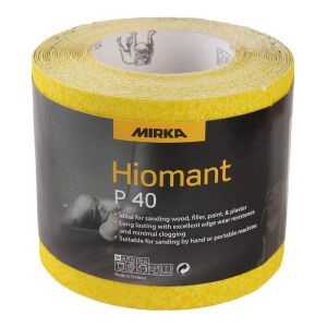 Mirka Yellow Hiomant 115mm x 10m Sanding Roll P40