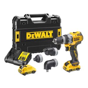 DeWalt DCD703L2T 12V XR Multi-Head Drill Driver - 2 x 3.0Ah Batteries