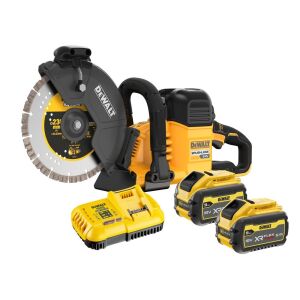 DeWalt DCS691X2 54V/18V XR FlexVolt Cut-Off Saw - 230mm - 2 x 9.0Ah Batteries