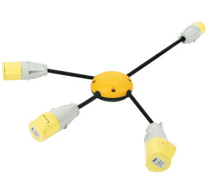 Defender 3 Way Spider Pod - 16A Splitter 110V