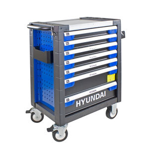 Hyundai - HYTC9003 - 305 Piece 7 Drawer Castor Mounted Tool Chest Cabinet