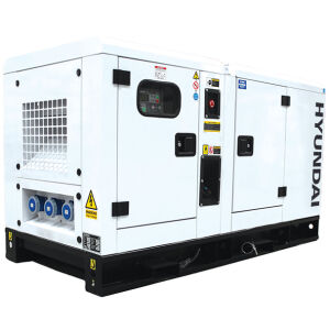 Hyundai - DHY18KSE - Silenced Three Phase Standby Diesel Water-Cooled Generator 18kW - 230V/400V