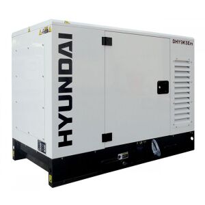 Hyundai - DHY9KSEM - Silenced Single Phase Standby Diesel Water-Cooled Generator 8.8kW - 230V