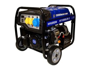 Hyundai - HY10000LEK-2 - Recoil & Electric Start Petrol Site Generator 8.0kW - 115V/230V