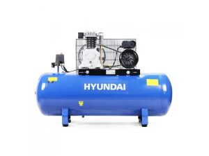 Hyundai - HY3150S - 150 Litre Air Compressor 14CFM/145psi - Twin Cylinder - Belt Drive - 3hp - 230V