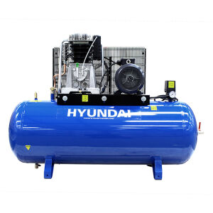 Hyundai - HY75270-3 - 270 Litre 3-Phase Air Compressor 21CFM/145psi - Pro Series - Belt Drive - 7.5hp - 400V