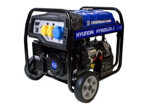 Hyundai - HY9000LEK-2 - Recoil & Electric Start Petrol Site Generator 7.0kW - 115V/230V