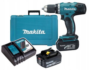 Makita DDF453RFE 18V LXT 13mm Drill Driver 2 x 3.0 Batteries