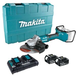 Makita DGA900PT2 36V LXT Brushless 230mm Angle Grinder - Twin 18V - 2 x 5.0 Batteries