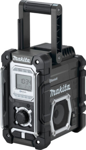 Makita DMR108B 7.2V - 18V Black Job Site Radio With Bluetooth