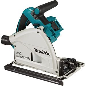 Makita DSP601ZJU 36V LXT Twin 18V Brushless 165mm Plunge Saw - Bare Unit