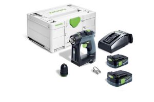 Festool 576866 12V Cordless Drill CXS 12 2,5-Plus GB - 2 x 2.5Ah Batteries