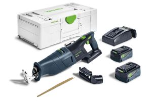 Festool 576949 18V Reciprocating Saw RSC 18 5,0 EB-Plus 2 x 5.0Ah Batteries