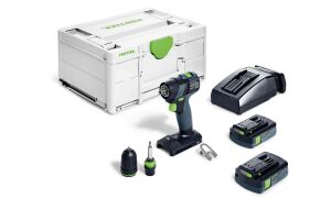 Festool 577332 18V Cordless Drill TXS 18 C 3,0-Plus 2 x 3.0Ah Batteries