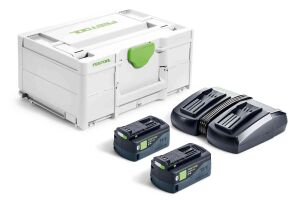 Festool 577708 Energy Set SYS 18V 2 x 5,0 & TCL 6 DUO 2 x 5.0Ah Batteries