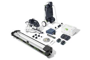Festool 577959 36V Twin 18V Cordless Sliding Compound Mitre Saw KAPEX KSC 60 EB 5,0 I-UG-Set - 2 x 5.0Ah Batteries