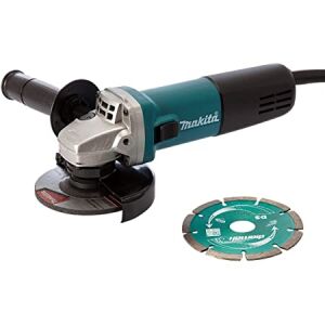 Makita 9557NBRX1 - 115mm Angle Grinder & Diamond Blade 110V