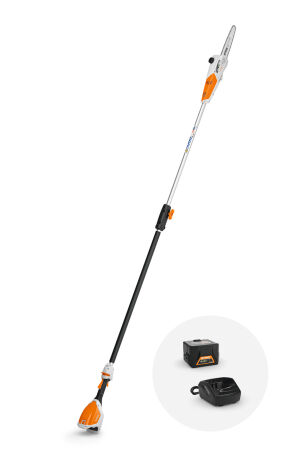 Stihl HTA50 Domestic Cordless Pole Pruner Kit 10"/25cm Bar -  1 x AK20 & AL101