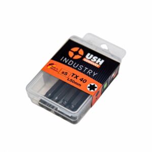 USH Industry T40 Impact Driver Bits 25mm - Pack of 10