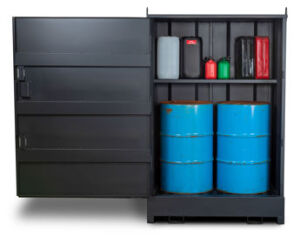 Armorgard - DB2S - Drumbank Hazardous Goods Storage Bank (With Shelf)