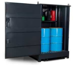 Armorgard - DB4S - Drumbank Hazardous Goods Storage Bank (With Shelf)