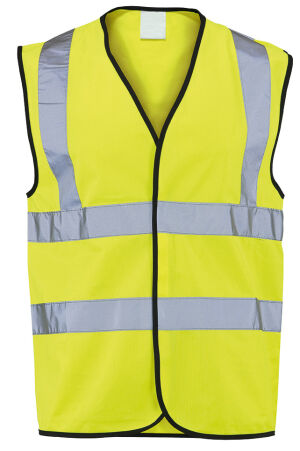 Class 2 Waistcoat - Reflective Yellow - Large