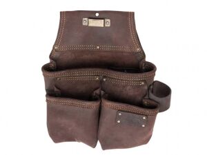 Ox Pro Oil-Tanned Leather 3 Pocket Framer's Pouch