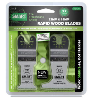 Smart H2RWK - 2 Piece Rapid Blade Set - Wood/Plastic